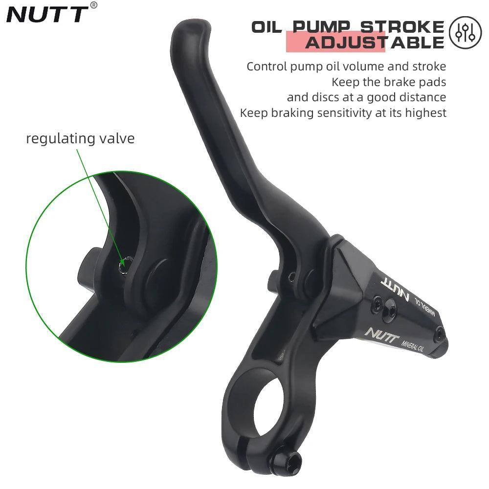 NUTT 4 Piston Y5ZS-1 E-Bike Scooter Disc Brake Hydraulic Bicycle For - VirtuousWares.Store