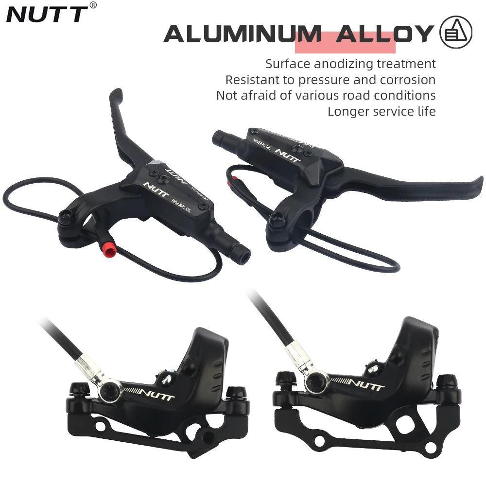 NUTT 4 Piston Y5ZS-1 E-Bike Scooter Disc Brake Hydraulic Bicycle For - VirtuousWares.Store