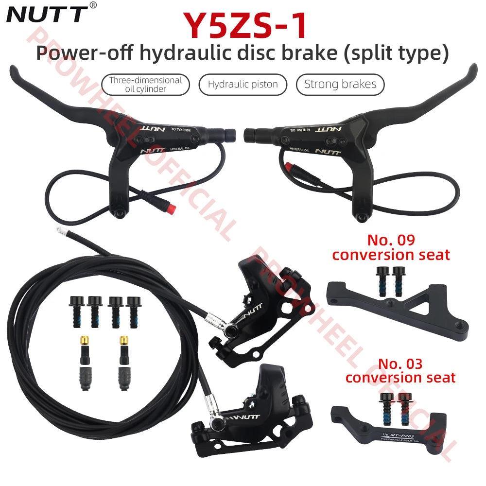 NUTT 4 Piston Y5ZS-1 E-Bike Scooter Disc Brake Hydraulic Bicycle For - VirtuousWares.Store
