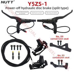 NUTT 4 Piston Y5ZS-1 E-Bike Scooter Disc Brake Hydraulic Bicycle For - VirtuousWares.Store