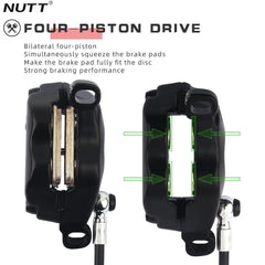 NUTT Y5ZS Power-off Four-Piston Hydraulic Disc Brake Electric - VirtuousWares.Store