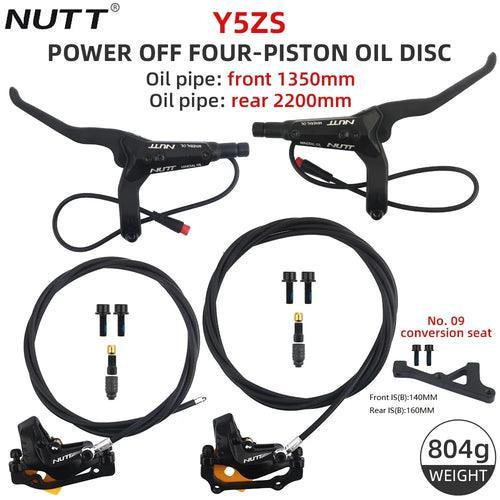 NUTT Y5ZS Power-off Four-Piston Hydraulic Disc Brake Electric - VirtuousWares.Store