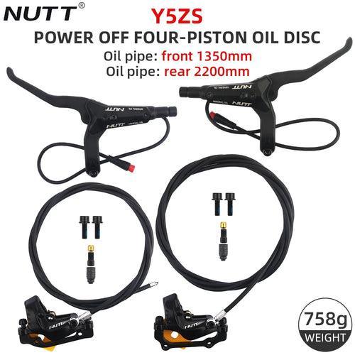 NUTT Y5ZS Power-off Four-Piston Hydraulic Disc Brake Electric - VirtuousWares.Store