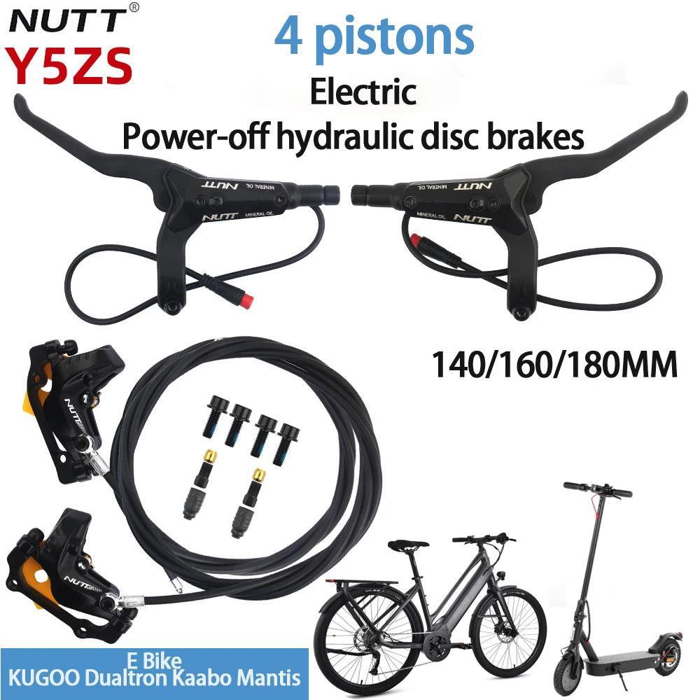 NUTT Y5ZS Power-off Four-Piston Hydraulic Disc Brake Electric - VirtuousWares.Store