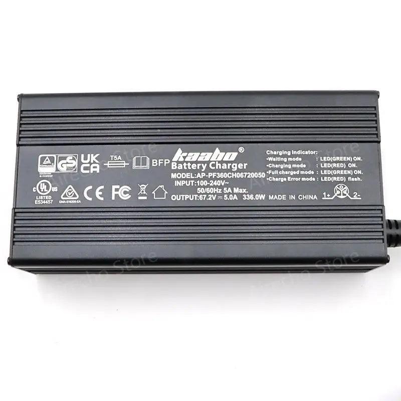Original 67.2V 5A Fast Charger For Kaabo Mantis King GT Electric - VirtuousWares.Store