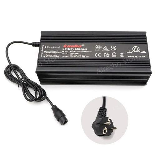 Original 84V 5A Fast Charger For Kaabo Wolf King GTR Electric Scooter - VirtuousWares.Store
