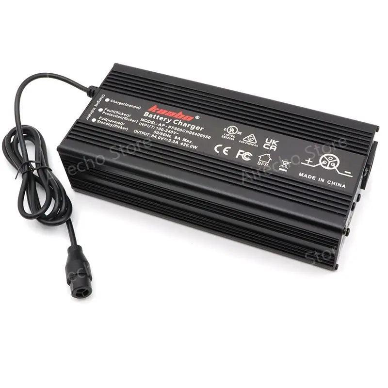 Original 84V 5A Fast Charger For Kaabo Wolf King GTR Electric Scooter - VirtuousWares.Store