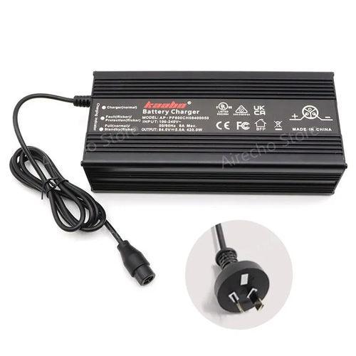 Original 84V 5A Fast Charger For Kaabo Wolf King GTR Electric Scooter - VirtuousWares.Store