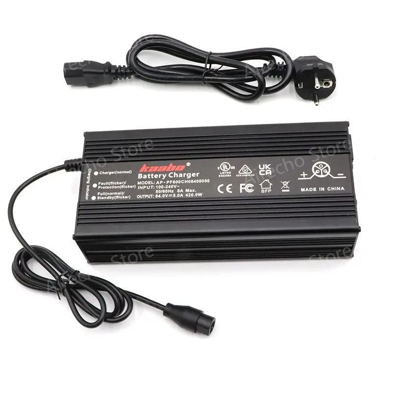 Original 84V 5A Fast Charger For Kaabo Wolf King GTR Electric Scooter - VirtuousWares.Store