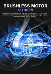 Original Accessories 48V 350W 1000W High Speed Brushless Gear Hub Fat - VirtuousWares.Store