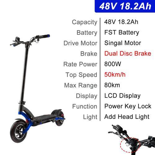 Original Kaabo Mantis 10 Scooter!' 10inch Single Motor E-scooter 800W 48V 18.2Ah - VirtuousWares.Store