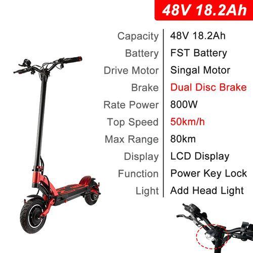 Original Kaabo Mantis 10 Scooter!' 10inch Single Motor E-scooter 800W 48V 18.2Ah - VirtuousWares.Store
