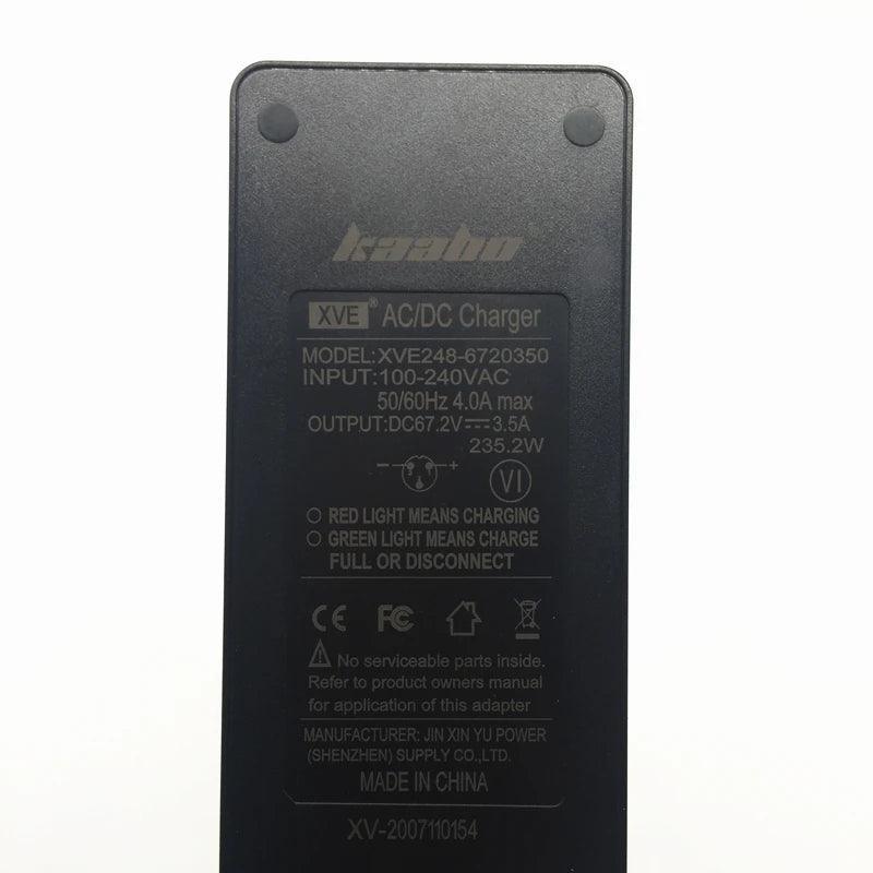 Original Kaabo Mantis Quick Charger 67.2V 4A Power Supply Faster - VirtuousWares.Store