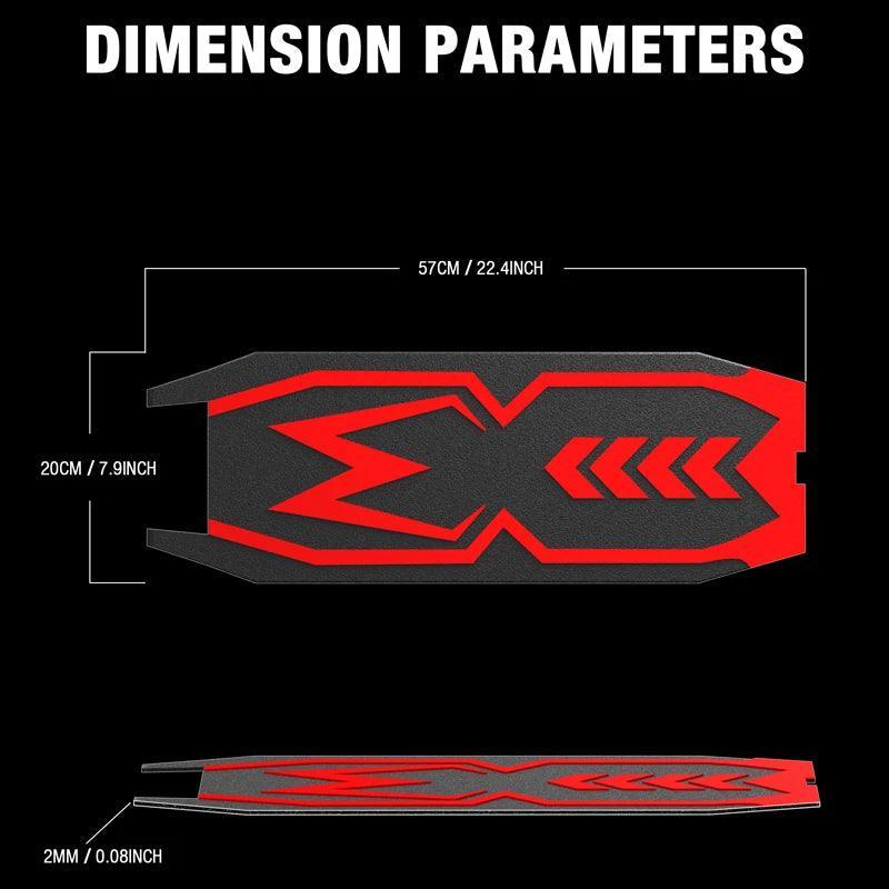 Original Kaabo Silicone Red Mat for Mantis Kickscooter Black Foot Pad - VirtuousWares.Store