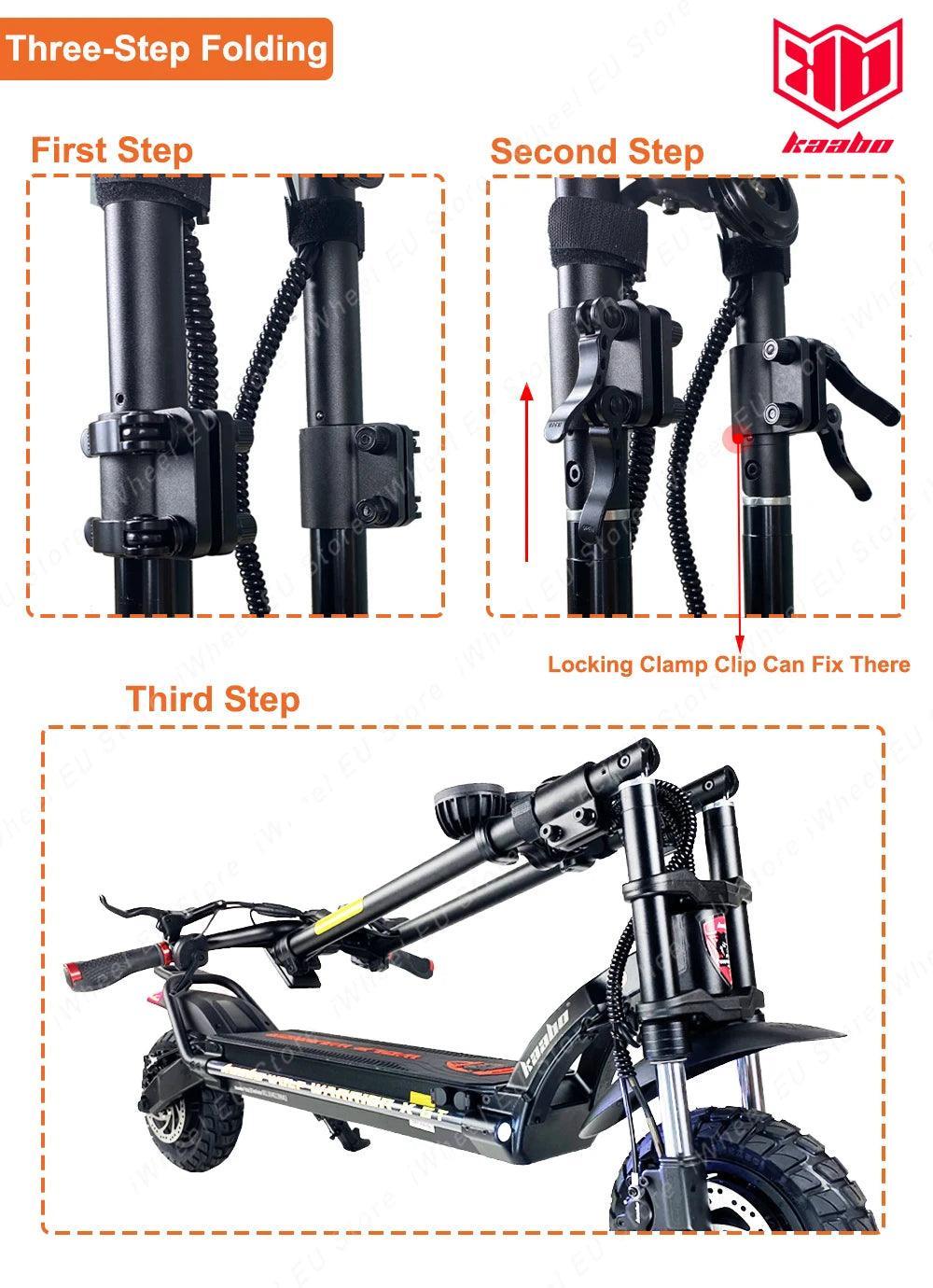 Original Kaabo Wolf Warrior X GT 60v 28Ah Dual Motor 2*1100W Motor TFT - VirtuousWares.Store