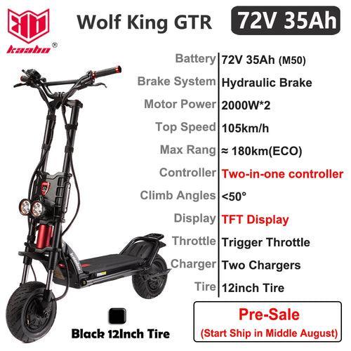 Original Newest Kaabo Wolf King GTR 72V 35Ah Battery 2*2000W Motor - VirtuousWares:Global