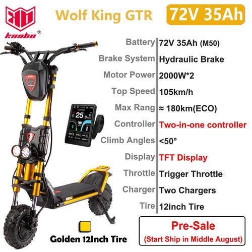 Original Newest Kaabo Wolf King GTR 72V 35Ah Battery 2*2000W Motor - VirtuousWares.Store