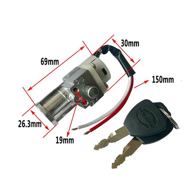 Performance Battery Charger Mini Lock with 2 Keys for Motorcycle - VirtuousWares.Store