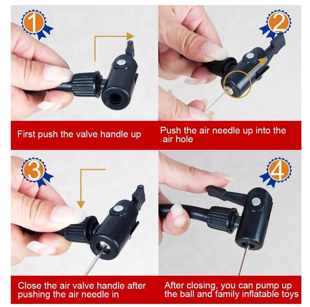 Portable High Pressure Bycycle Tire Football Soccer Swimming Ring Air - VirtuousWares.Store