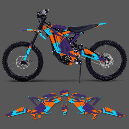 PowerZone Custom Team Graphics Background Stickers Kits For Surron - VirtuousWares.Store