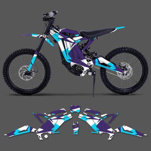 PowerZone Custom Team Graphics Background Stickers Kits For Surron - VirtuousWares.Store