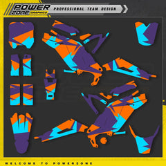 PowerZone Custom Team Graphics Background Stickers Kits For Surron - VirtuousWares.Store