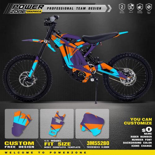 PowerZone Custom Team Graphics Background Stickers Kits For Surron - VirtuousWares.Store