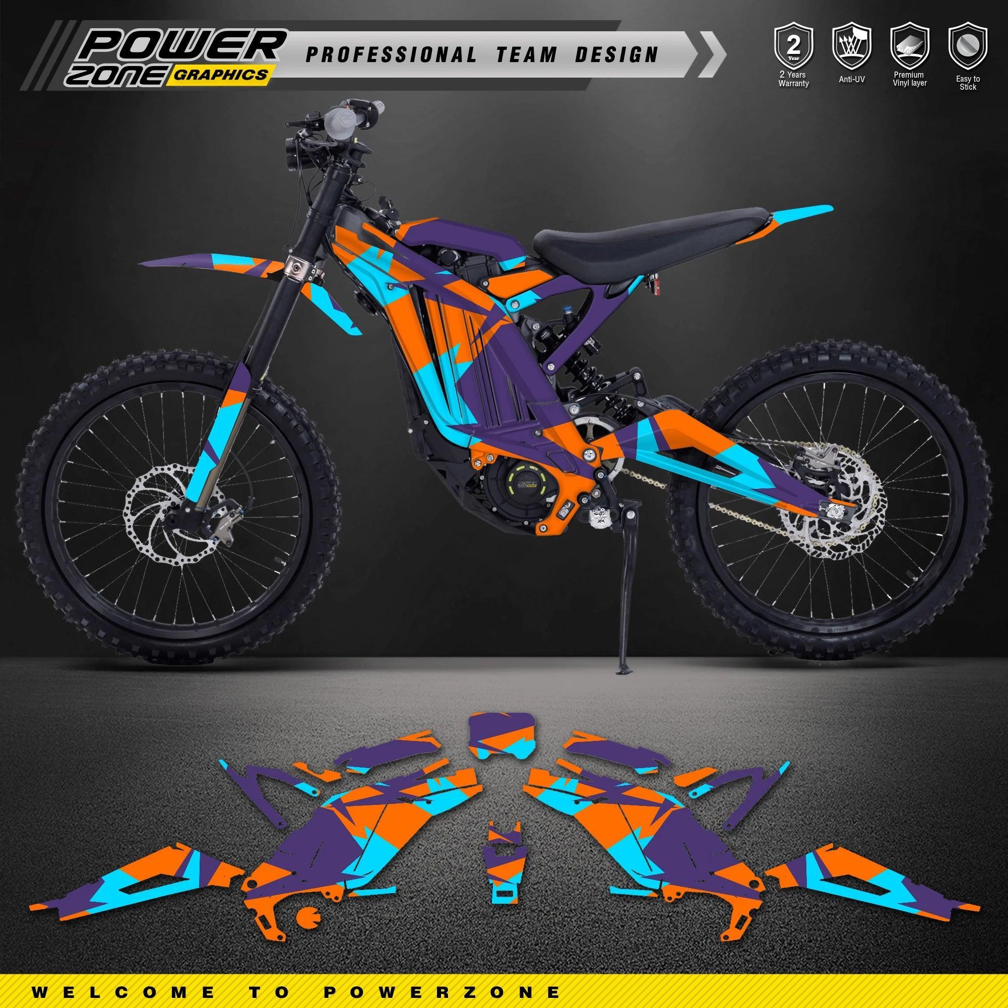 PowerZone Custom Team Graphics Background Stickers Kits For Surron - VirtuousWares.Store