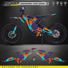 PowerZone Custom Team Graphics Background Stickers Kits For Surron - VirtuousWares.Store