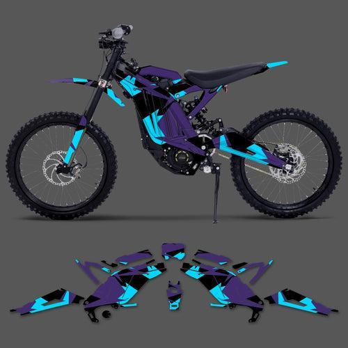 PowerZone Custom Team Graphics Background Stickers Kits For Surron - VirtuousWares.Store