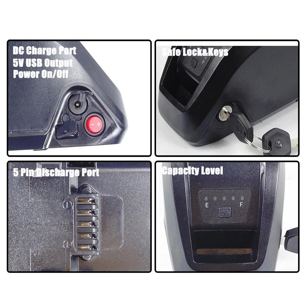 Rattan E-Bike Lithium-ion Battery 48V 52V 20Ah 960Wh 1040Wh - VirtuousWares.Store