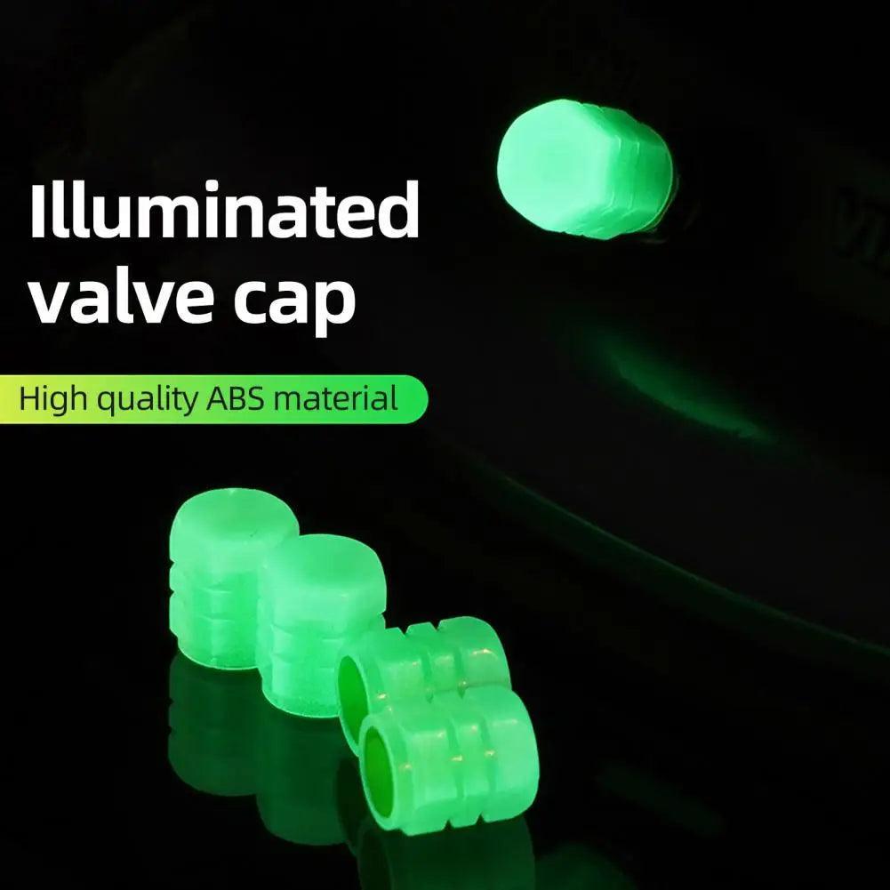 Scooter Tire Valve Cap Convenient Luminous Motorcycle Tire Valve - VirtuousWares.Store