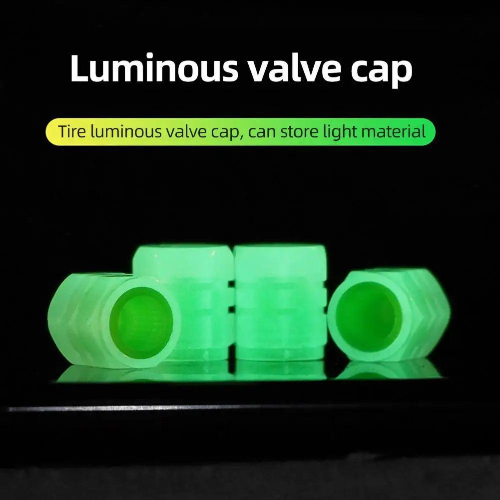 Scooter Tire Valve Cap Convenient Luminous Motorcycle Tire Valve - VirtuousWares.Store