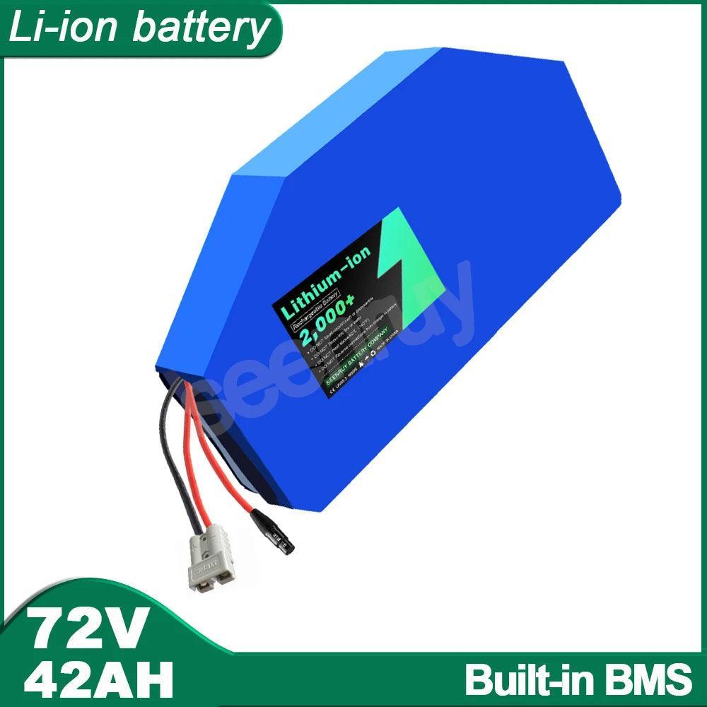 SEENRUY 72V 42AH Li-ion 10000W Triangle Lithium Polymer Frame Polygon - VirtuousWares.Store