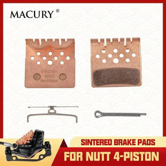 SG04 Sintered Disc Brake Pad for NUTT 4-Piston Hydraulic Disc Brake On - VirtuousWares.Store