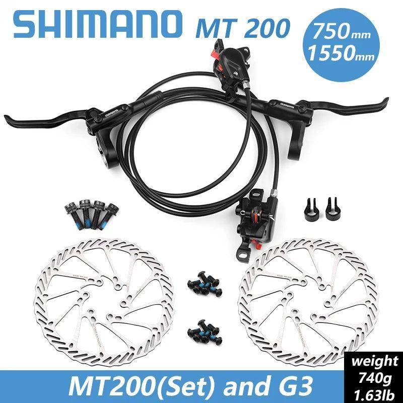 Shimano BR BL MT200 Bicycle Hydraulic Brake 800/1350/1450mm MTB Hydraulic Disc Brake Mountain Bike Upgrade MT315 Bike Parts - VirtuousWares.Store