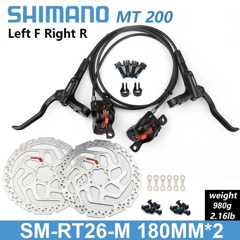 Shimano BR BL MT200 Bicycle Hydraulic Brake 800/1350/1450mm MTB Hydraulic Disc Brake Mountain Bike Upgrade MT315 Bike Parts - VirtuousWares.Store