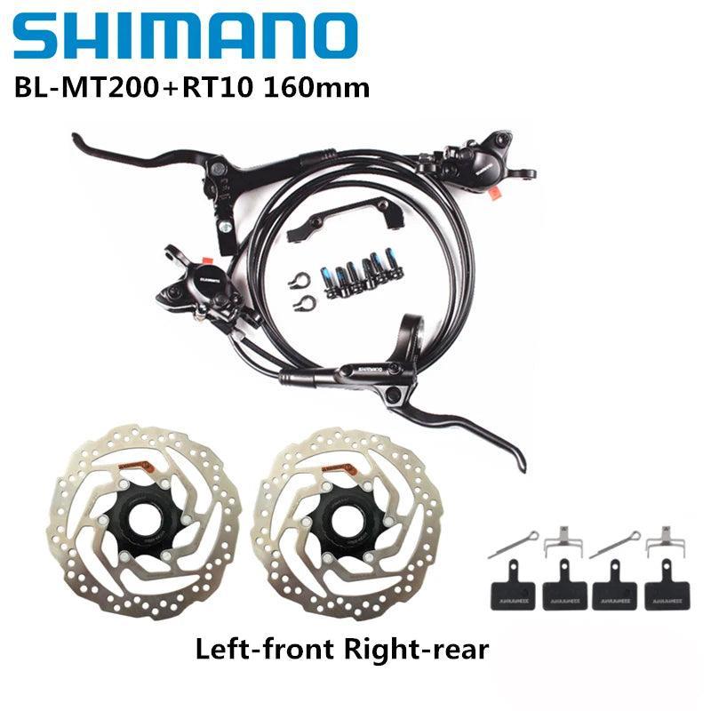 Shimano MT200 Brake BL BR MTB E-bike Hydraulic Disc Brake Bicycle Electric Bike Brake Left Front Right Rear Brake - VirtuousWares.Store