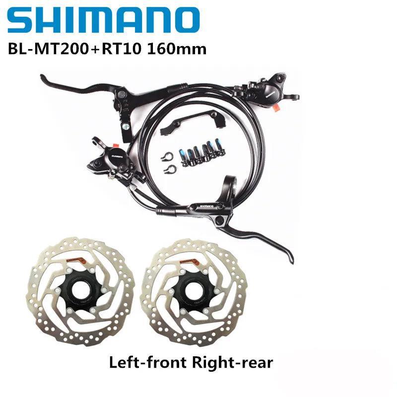 Shimano MT200 Brake BL BR MTB E-bike Hydraulic Disc Brake Bicycle Electric Bike Brake Left Front Right Rear Brake - VirtuousWares.Store