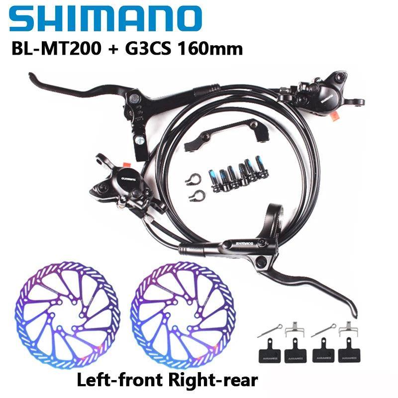 Shimano MT200 Brake BL BR MTB E-bike Hydraulic Disc Brake Bicycle Electric Bike Brake Left Front Right Rear Brake - VirtuousWares.Store