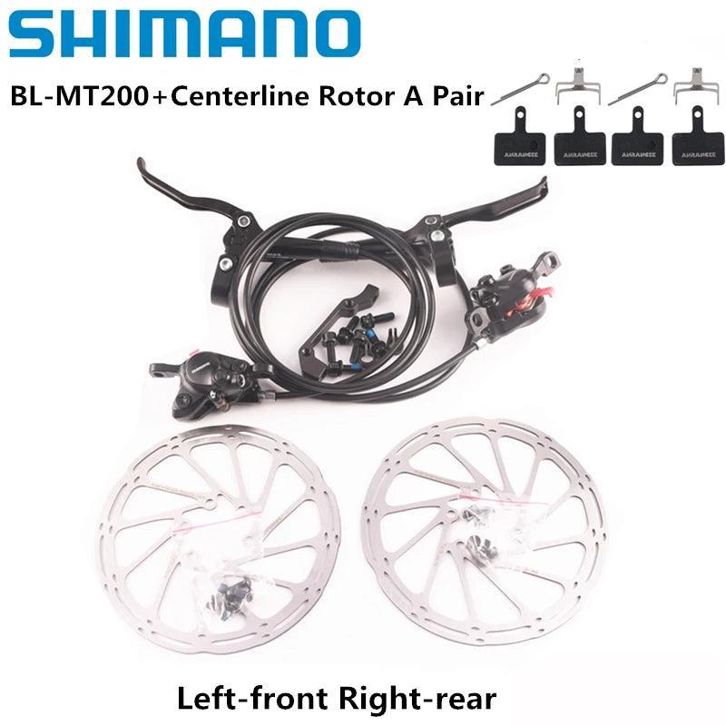 Shimano MT200 Brake BL BR MTB E-bike Hydraulic Disc Brake Bicycle Electric Bike Brake Left Front Right Rear Brake - VirtuousWares.Store