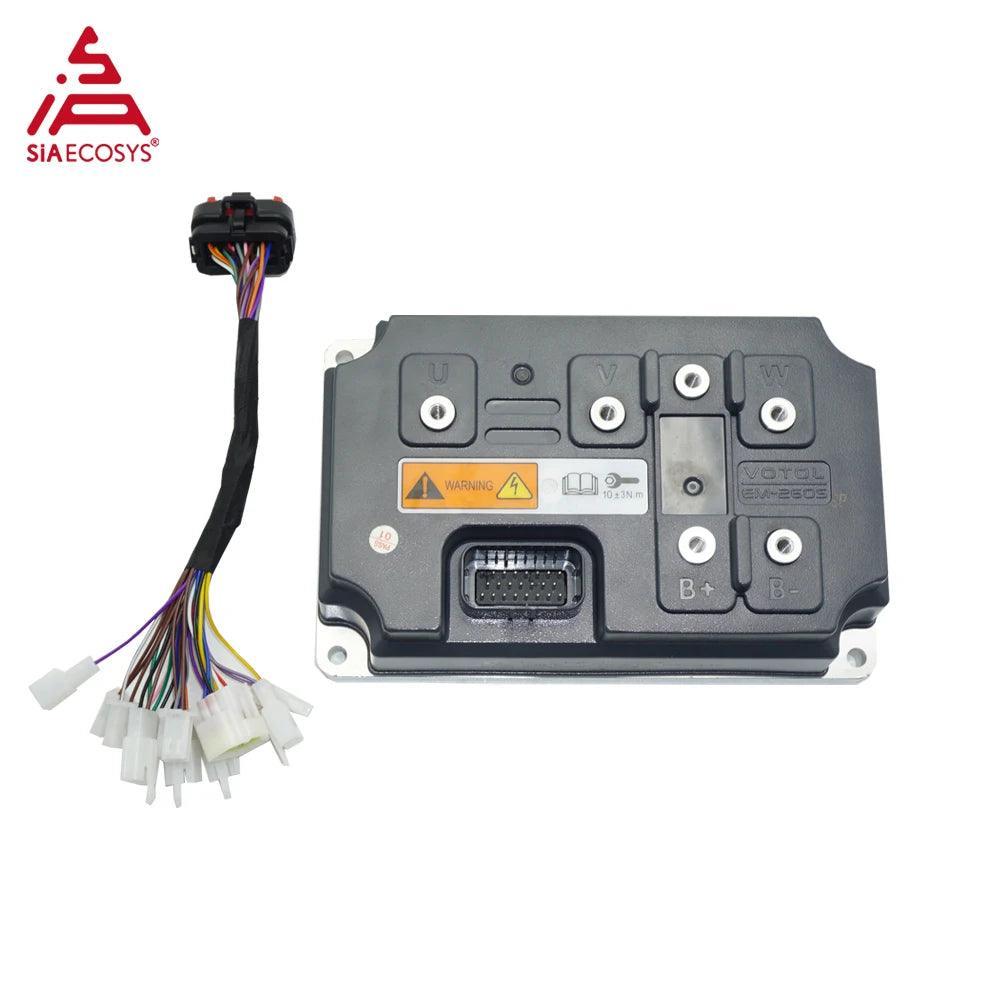 SiAECOSYS/VOTOL Programmable EM260SGTP 72V Rated 250A Peak 600A Controller for Electric Scooter E-Motorcycle - VirtuousWares.Store