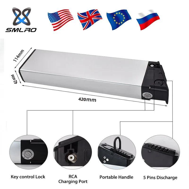SMLRO Electric Bicycle Batteries, 48V Lithium Batteries, 15AH And - VirtuousWares.Store