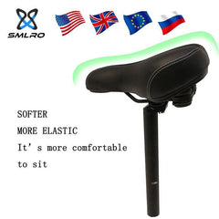 SMLRO PU Leather Bicycle Cushion Soft Shock Absorbing Mountain Bike - VirtuousWares.Store