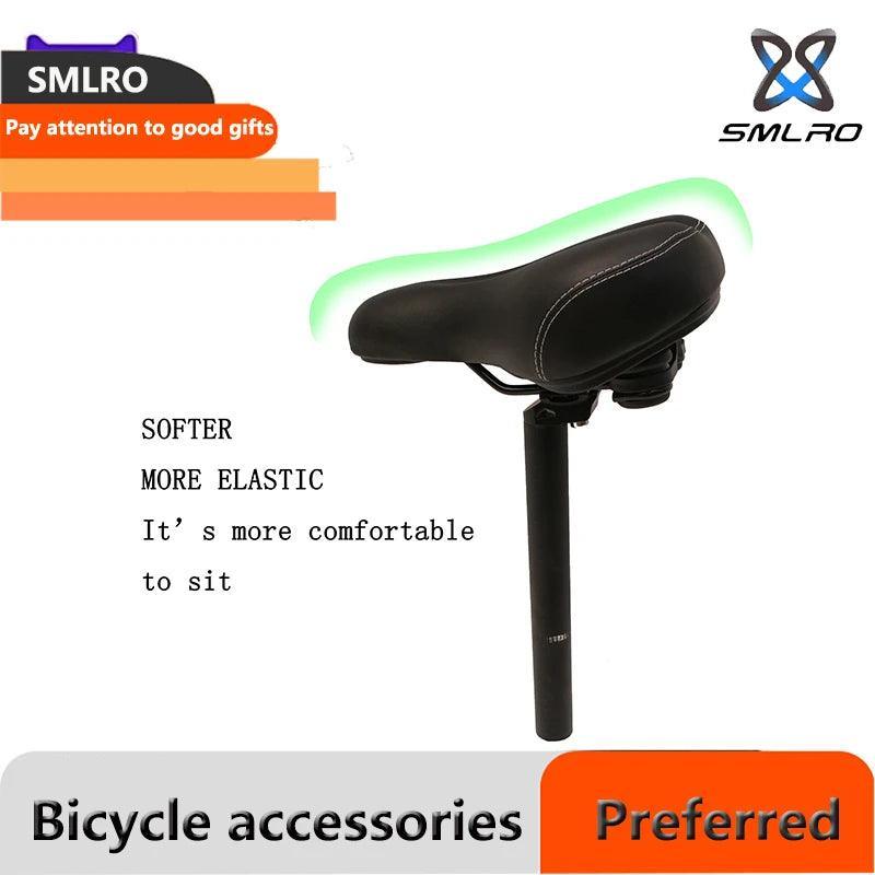 SMLRO PU Leather Bicycle Cushion Soft Shock Absorbing Mountain Bike - VirtuousWares.Store