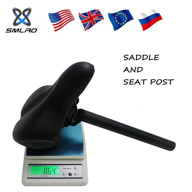 SMLRO PU Leather Bicycle Cushion Soft Shock Absorbing Mountain Bike - VirtuousWares.Store