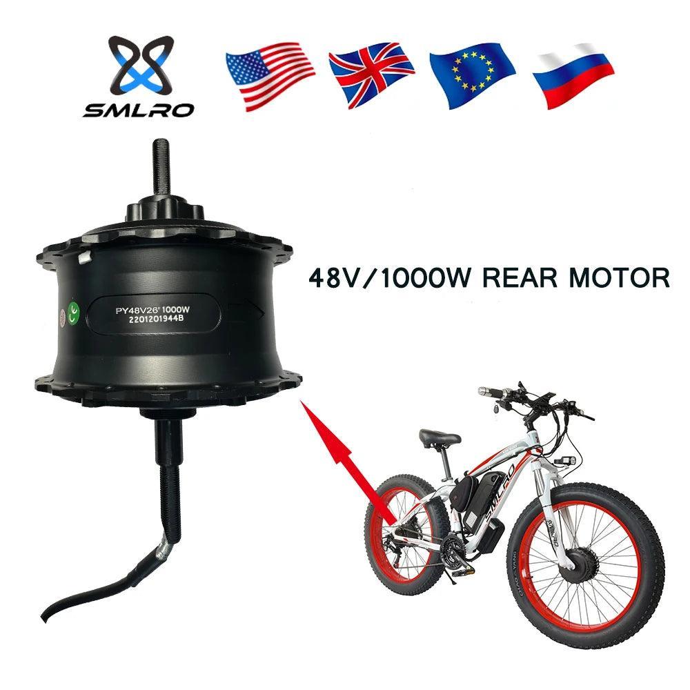 SMLRO snow bike front and rear wheel hub motor accessories 48V 1000W - VirtuousWares.Store