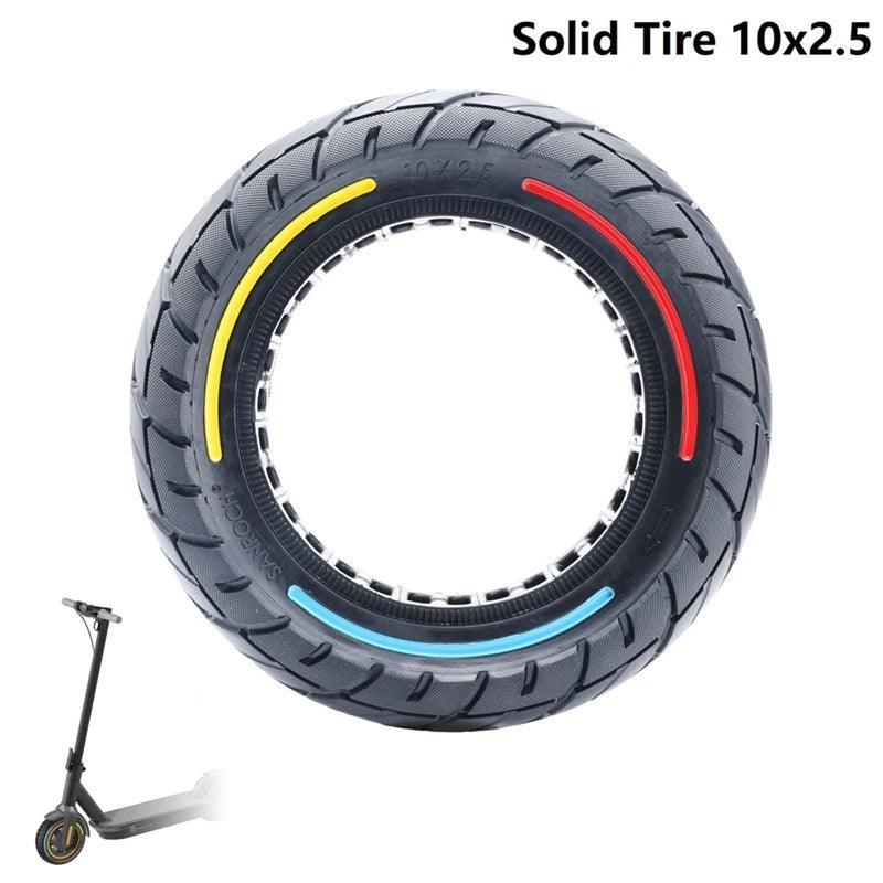 Solid Tire 10 Inch 10X2.5 For Segway Ninebot Max G30 G30P G30LP Gotrax - VirtuousWares.Store