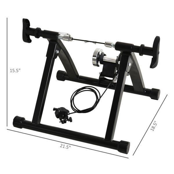 Soozier Indoor Magnetic Bike Bicycle Trainer Stand 5 Level Resistance - VirtuousWares.Store