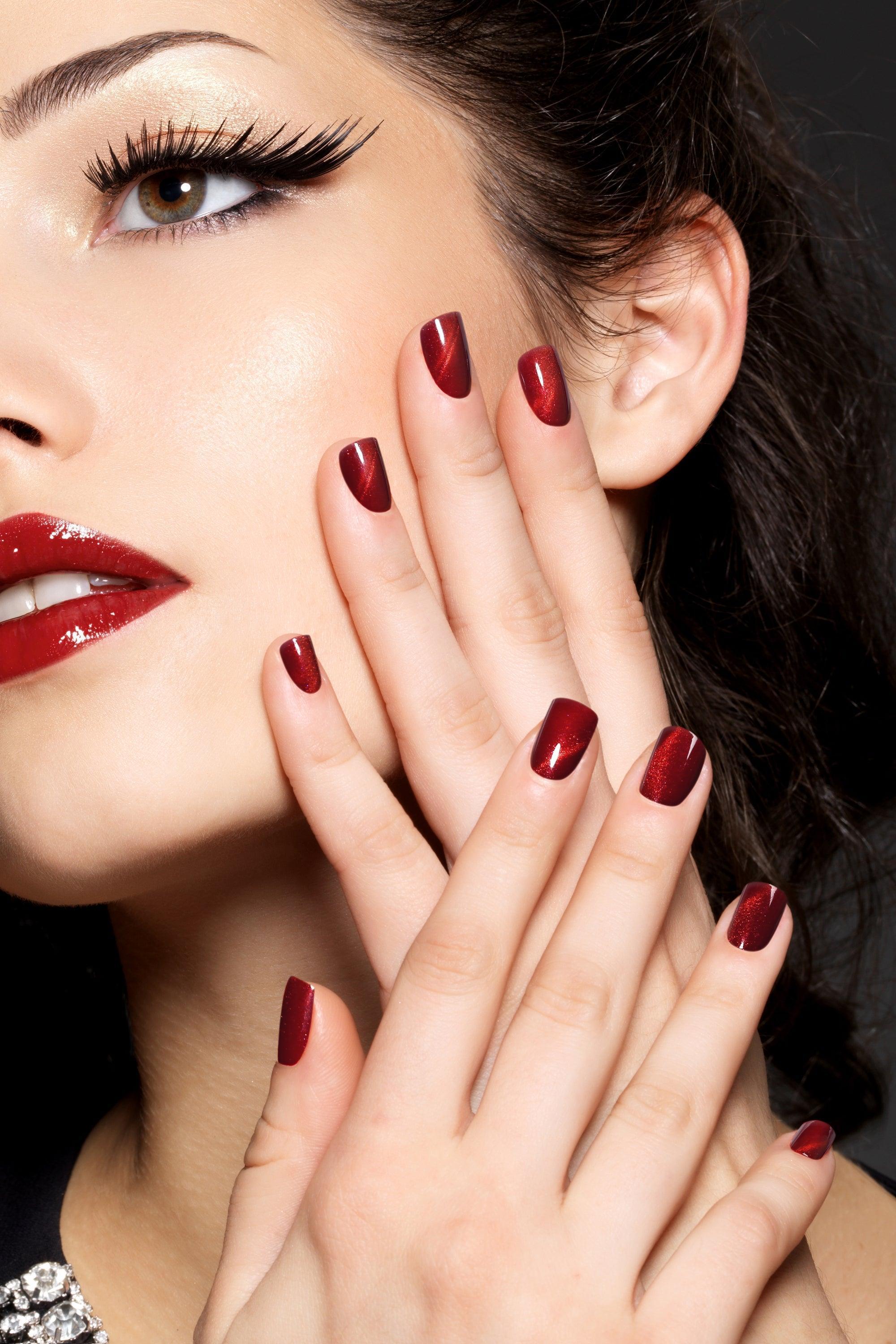 Starlite Red | Soft & Durable Press-On Nails - VirtuousWares.Store